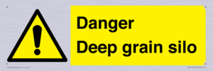 Danger Deep grain silo
